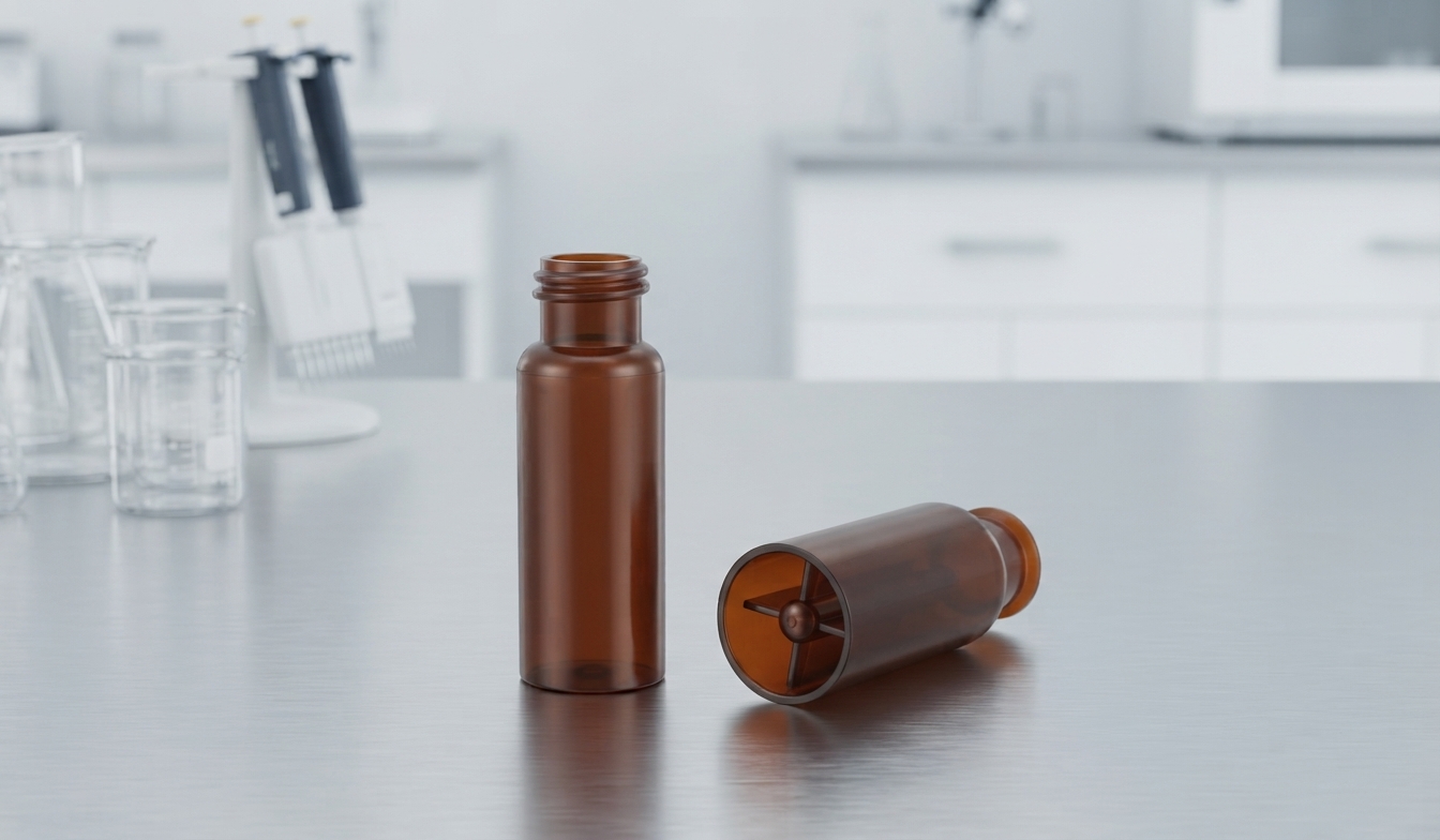 2ML 9-425 Amber PP Screw Vial With 0.3ML Micro Insert Vial